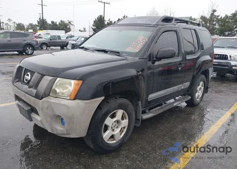 2005 Nissan Xterra S z USA, uszkodzony, nr VIN 5N1AN08U75C600805
